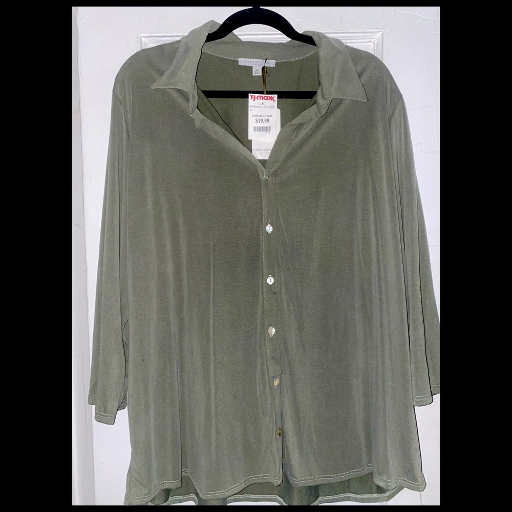 Plus size button down